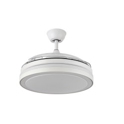 Ventilador Dc Esparta 72w 6120lm Blanco 3 Aspas Desp. 110d 3 Colores C/Remoto+ Temporizador+ Memoria