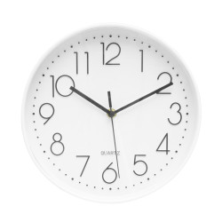 Reloj De Pared Minuto Blanco 25d Mov.continuo