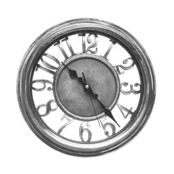 Reloj De Pared Limbo Negro / Plata  33d Mov.continuo