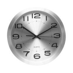 Reloj De Pared Cronus Aluminio-plata 30d  Movimiento Continuo