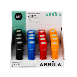 Mini linterna De Mano Chispa Led Cob 100lm Multicolores 9,5x3x3cm 3xaaa Incluidas Ligera Y C/asa