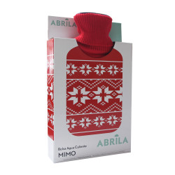Bolsa Agua Caliente Mimo 1,7l Forro Rojo Navidad 20x32x4 Cm Flexible Y Agradable Al Tacto