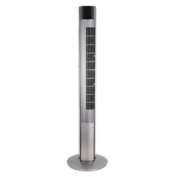 Ventilador De Torre Principe Plata 3vel 50w Remoto  Oscilante Temporizador 116x32x32cm