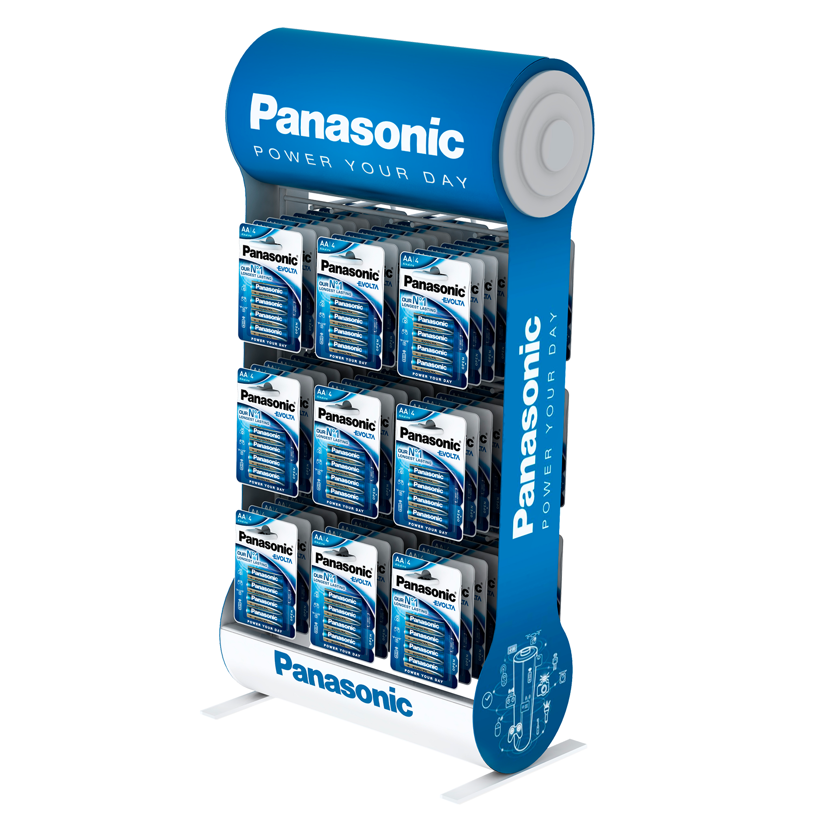 Blíster 6 pilas botón de litio C2032 3V 210mAh Power Your Day Panasonic